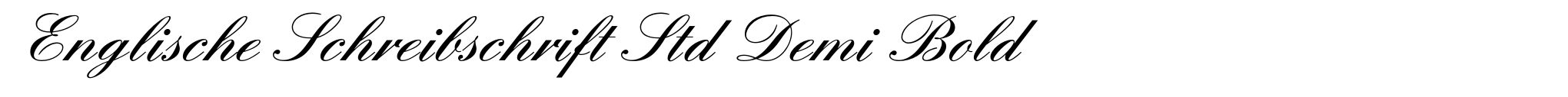 Englische Schreibschrift Std Demi Bold image